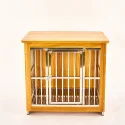 Cage de chien en bois design classique fusion maison